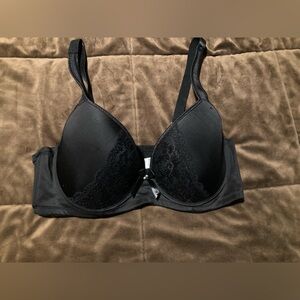Angelina brand, size 38D, Black Lace-Accent comfortable bra